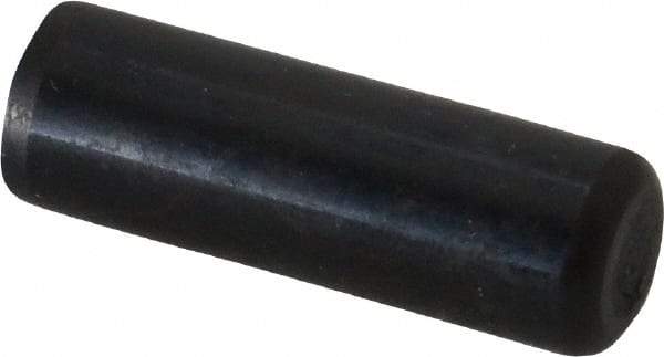 Holo-Krome - 1/2" Diam x 1-1/2" Pin Length Grade 8 Alloy Steel Standard Dowel Pin - Black Luster Finish, C 47-58 & C 60 (Surface) Hardness, 1 Beveled & 1 Rounded End - Exact Industrial Supply