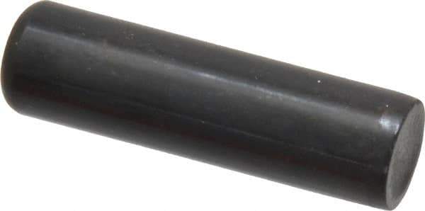 Holo-Krome - 1/2" Diam x 1-3/4" Pin Length Grade 8 Alloy Steel Standard Dowel Pin - Black Luster Finish, C 47-58 & C 60 (Surface) Hardness, 1 Beveled & 1 Rounded End - Exact Industrial Supply