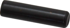 Holo-Krome - 1/2" Diam x 2" Pin Length Grade 8 Alloy Steel Standard Dowel Pin - Black Luster Finish, C 47-58 & C 60 (Surface) Hardness, 1 Beveled & 1 Rounded End - Exact Industrial Supply