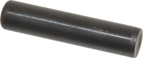 Holo-Krome - 1/2" Diam x 2-1/4" Pin Length Grade 8 Alloy Steel Standard Dowel Pin - Black Luster Finish, C 47-58 & C 60 (Surface) Hardness, 1 Beveled & 1 Rounded End - Exact Industrial Supply