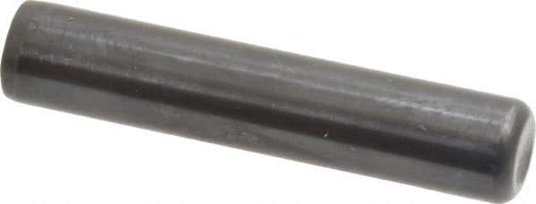 Holo-Krome - 1/2" Diam x 2-1/2" Pin Length Grade 8 Alloy Steel Standard Dowel Pin - Black Luster Finish, C 47-58 & C 60 (Surface) Hardness, 1 Beveled & 1 Rounded End - Exact Industrial Supply