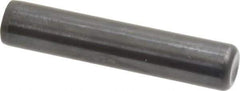Holo-Krome - 1/2" Diam x 2-1/2" Pin Length Grade 8 Alloy Steel Standard Dowel Pin - Black Luster Finish, C 47-58 & C 60 (Surface) Hardness, 1 Beveled & 1 Rounded End - Exact Industrial Supply