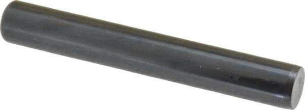 Holo-Krome - 1/2" Diam x 3-1/2" Pin Length Grade 8 Alloy Steel Standard Dowel Pin - Black Luster Finish, C 47-58 & C 60 (Surface) Hardness, 1 Beveled & 1 Rounded End - Exact Industrial Supply