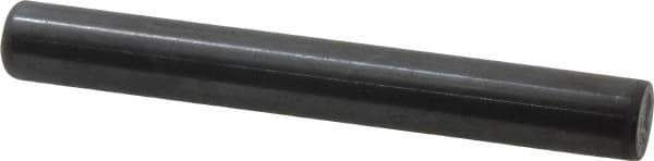 Holo-Krome - 1/2" Diam x 4" Pin Length Grade 8 Alloy Steel Standard Dowel Pin - Black Luster Finish, C 47-58 & C 60 (Surface) Hardness, 1 Beveled & 1 Rounded End - Exact Industrial Supply