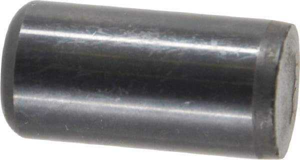 Holo-Krome - 5/8" Diam x 1-1/4" Pin Length Grade 8 Alloy Steel Standard Dowel Pin - Black Luster Finish, C 47-58 & C 60 (Surface) Hardness, 1 Beveled & 1 Rounded End - Exact Industrial Supply