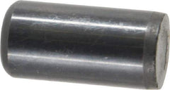 Holo-Krome - 5/8" Diam x 1-1/4" Pin Length Grade 8 Alloy Steel Standard Dowel Pin - Black Luster Finish, C 47-58 & C 60 (Surface) Hardness, 1 Beveled & 1 Rounded End - Exact Industrial Supply