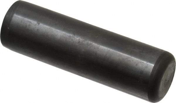 Holo-Krome - 3/4" Diam x 2-1/2" Pin Length Grade 8 Alloy Steel Standard Dowel Pin - Black Luster Finish, C 47-58 & C 60 (Surface) Hardness, 1 Beveled & 1 Rounded End - Exact Industrial Supply