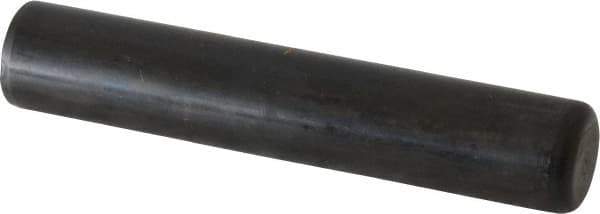 Holo-Krome - 3/4" Diam x 4" Pin Length Grade 8 Alloy Steel Standard Dowel Pin - Black Luster Finish, C 47-58 & C 60 (Surface) Hardness, 1 Beveled & 1 Rounded End - Exact Industrial Supply