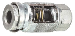 Lincoln - 250 Operating psi, 2-1/2" Long, 1/4 Thread, Grease Gun Air Coupler - NPT (F) Thread - Exact Industrial Supply