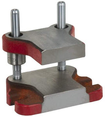 Anchor Danly - 5" Guide Post Length, 15/16" Die Holder Thickness, 6-3/4" Radius, Kick Press Semi Steel Die Set - 7-3/4" Overall Width x 5-5/16" Overall Depth - Exact Industrial Supply