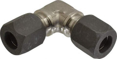 Made in USA - 1/2" OD, Grade 316Stainless Steel Union Elbow - -75 to 750°F, 3/4" Hex, Comp x Comp Ends - Exact Industrial Supply