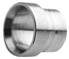 Made in USA - 1-1/2" Tube OD, 37° Stainless Steel Flared Tube Sleeve - Unthreaded Flare Ends - Exact Industrial Supply