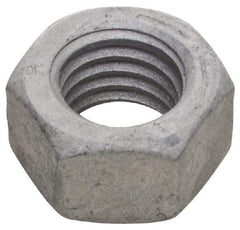 Armor Coat - 3/8-24 UNF Steel Right Hand Hex Nut - 9/16" Across Flats, 21/64" High, Armor Coat Finish - Exact Industrial Supply