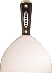 Hyde Tools - 6" Wide Flexible Blade Stainless Steel Joint Knife - Flexible, Nylon Handle - Exact Industrial Supply