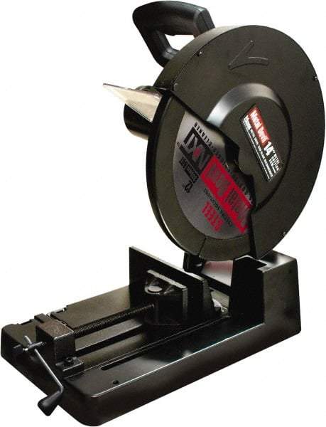 M.K. MORSE - 14" Blade Diam, 1" Arbor Hole, Miter Chop & Cutoff Saw - 1,300 RPM, 120 Volts - Exact Industrial Supply