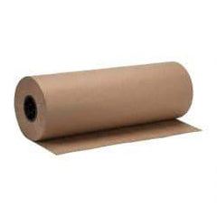 Made in USA - 900' Long x 24" Wide Roll of Recycled Kraft Paper - 8-1/2" OD, 40 Lb Paper Weight, 26 Lb per Roll - Exact Industrial Supply