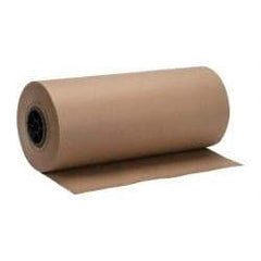Made in USA - 720' Long x 18" Wide Roll of Recycled Kraft Paper - 8-1/2" OD, 50 Lb Paper Weight, 20 Lb per Roll - Exact Industrial Supply