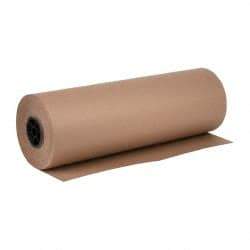 Made in USA - 720' Long x 24" Wide Roll of Recycled Kraft Paper - 8-1/2" OD, 50 Lb Paper Weight, 26 Lb per Roll - Exact Industrial Supply