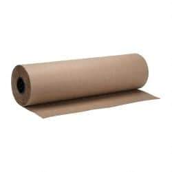 Made in USA - 720' Long x 30" Wide Roll of Recycled Kraft Paper - 8-1/2" OD, 50 Lb Paper Weight, 33 Lb per Roll - Exact Industrial Supply