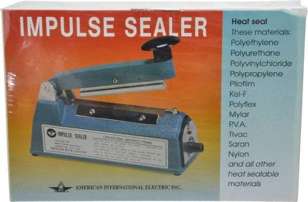 Value Collection - 4" Max Seal, 4 mil Thick, Table Top Thermal Impulse Sealer - 160 Watts - Exact Industrial Supply