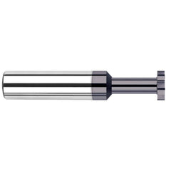 Harvey Tool - 1/8" Cut Diam, 0.9mm Cut Width, 1/8" Shank, Straight-Tooth Woodruff Keyseat Cutter - Exact Industrial Supply