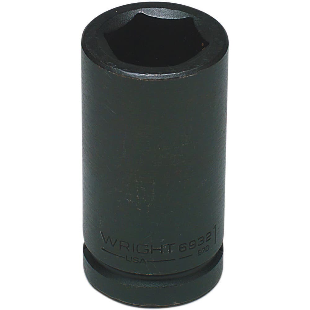 Impact Socket: 6-Point, 3-7/64″ OAL