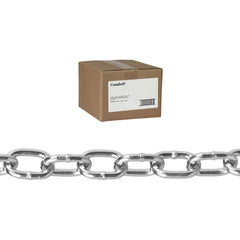 Campbell - Links; Chain Size (Inch): 1/2 ; Load Capacity (Lb.): 600.000 ; Material: Low Carbon Steel ; Finish/Coating: Zinc-Plated - Exact Industrial Supply