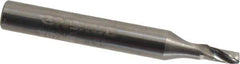 Onsrud - 1/8" Cutting Diam x 1/4" Length of Cut, 1 Flute, Upcut Spiral Router Bit - Uncoated, Right Hand Cut, Solid Carbide, 2" OAL x 1/4" Shank Diam, Single Edge - Exact Industrial Supply