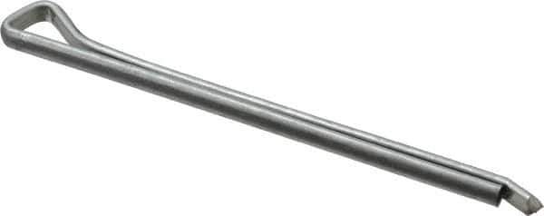 Made in USA - 3/16" Diam x 3" Long Hammerlock Cotter Pin - Grade 2, Zinc-Plated, Steel - Exact Industrial Supply