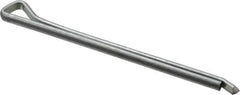 Made in USA - 3/16" Diam x 3" Long Hammerlock Cotter Pin - Grade 2, Zinc-Plated, Steel - Exact Industrial Supply