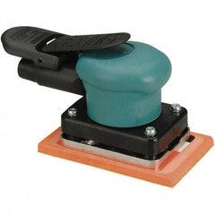 Dynabrade - 10,000 OPM, 13 CFM Air Consumption, Palm Air Orbital Sander - Rectangular Pad, 1/4 NPT Inlet - Exact Industrial Supply