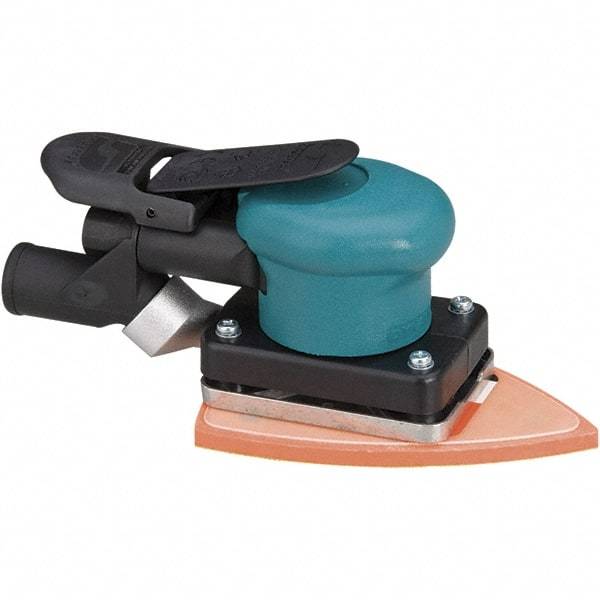 Dynabrade - 10,000 OPM, 13 CFM Air Consumption, Palm Air Orbital Sander - Rectangular Pad, 1/4 NPT Inlet - Exact Industrial Supply