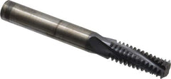 Accupro - M20x2.50 Metric Coarse, 0.4701" Cutting Diam, 4 Flute, Solid Carbide Helical Flute Thread Mill - Internal Thread, 32mm LOC, 100mm OAL, 12mm Shank Diam - Exact Industrial Supply