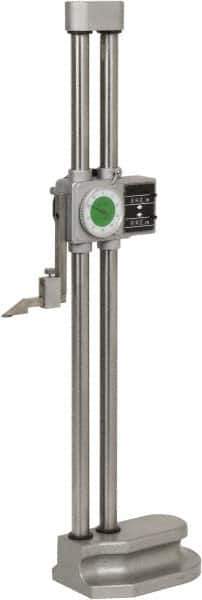 Value Collection - 18" Dial Height Gage - 0.001" Graduation, Accurate to 0.002", Dial and Counter Display - Exact Industrial Supply