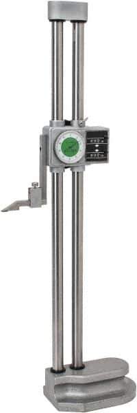 Value Collection - 20" Dial Height Gage - 0.001" Graduation, Accurate to 0.002", Dial and Counter Display - Exact Industrial Supply