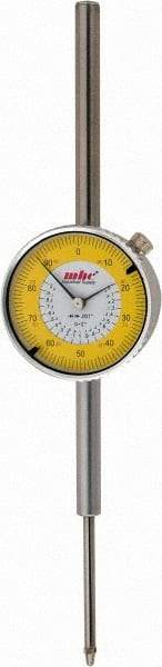 Value Collection - 2" Range, 0-100 Dial Reading, 0.001" Graduation Dial Drop Indicator - 2-9/32" Dial, Revolution Counter - Exact Industrial Supply