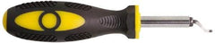 Shaviv - 2 Piece High Speed Steel Blade Hand Deburring Tool Set - B10 Blades, For Hole Edge, Straight Edge - Exact Industrial Supply