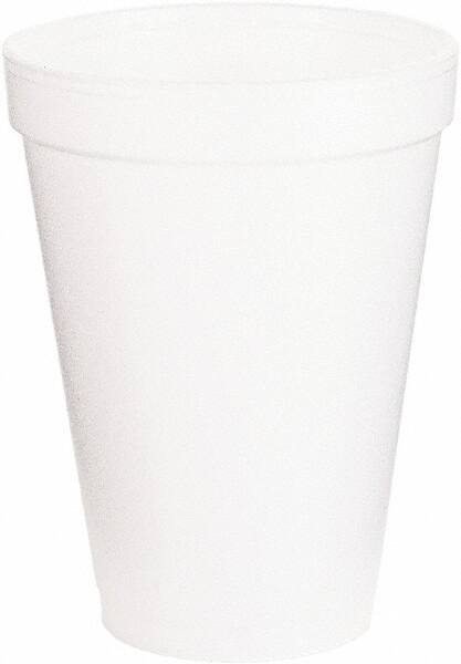 DART - Foam Drink Cups, 12 oz, 1000/Carton - White - Exact Industrial Supply