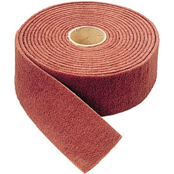 WALTER Surface Technologies - 30' Long x 4" Wide Nonwoven Roll - Coarse Grade, Tan, Aluminum Oxide - Exact Industrial Supply