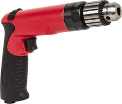 Sioux Tools - 3/8" Reversible Keyed Chuck - Pistol Grip Handle, 2,000 RPM, 14.16 LPS, 30 CFM, 1 hp - Exact Industrial Supply