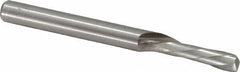 Onsrud - 1/4" Cutting Diam x 3/4" Length of Cut, 1 Flute, Downcut Spiral Router Bit - Uncoated, Right Hand Cut, High Speed Steel, 2-3/4" OAL x 1/4" Shank Diam, Single Edge, 19 to 32° Helix Angle - Exact Industrial Supply