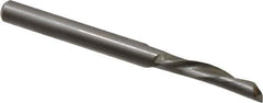 Onsrud - 1/4" Cutting Diam x 1" Length of Cut, 1 Flute, Downcut Spiral Router Bit - Uncoated, Right Hand Cut, High Speed Steel, 3" OAL x 1/4" Shank Diam, Single Edge, 19 to 32° Helix Angle - Exact Industrial Supply