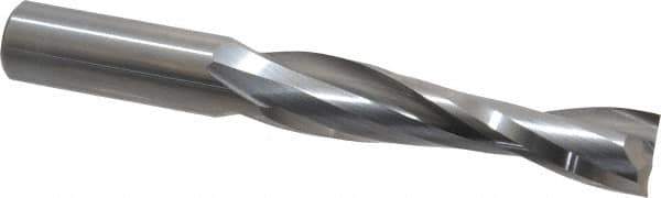 Onsrud - 1/2" Cutting Diam x 2-1/8" Length of Cut, 2 Flute, Upcut Spiral Router Bit - Uncoated, Right Hand Cut, Solid Carbide, 4" OAL x 1/2" Shank Diam, Double Edge, 22° Helix Angle - Exact Industrial Supply