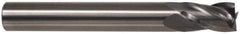 Onsrud - 3/8" Cutting Diam x 1-1/8" Length of Cut, 4 Flute, Upcut Spiral Router Bit - Uncoated, Right Hand Cut, Solid Carbide, 3" OAL x 3/8" Shank Diam, Four Edge, 30° Helix Angle - Exact Industrial Supply