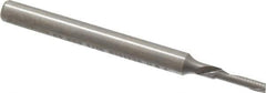 Onsrud - 1/16" Cutting Diam x 1/4" Length of Cut, 1 Flute, Downcut Spiral Router Bit - Uncoated, Right Hand Cut, Solid Carbide, 1-1/2" OAL x 1/8" Shank Diam, Single Edge, 22° Helix Angle - Exact Industrial Supply