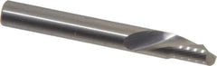 Onsrud - 1/4" Cutting Diam x 3/8" Length of Cut, 1 Flute, Downcut Spiral Router Bit - Uncoated, Right Hand Cut, Solid Carbide, 2" OAL x 1/4" Shank Diam, Single Edge, 22° Helix Angle - Exact Industrial Supply