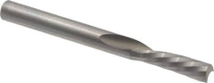 Onsrud - 3/16" Cutting Diam x 5/8" Length of Cut, 1 Flute, Downcut Spiral Router Bit - Uncoated, Right Hand Cut, Solid Carbide, 2" OAL x 3/16" Shank Diam, Single Edge, 21° Helix Angle - Exact Industrial Supply