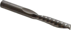 Onsrud - 3/8" Cutting Diam x 1-5/8" Length of Cut, 1 Flute, Downcut Spiral Router Bit - Uncoated, Right Hand Cut, Solid Carbide, 3-1/2" OAL x 3/8" Shank Diam, Single Edge - Exact Industrial Supply