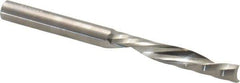 Onsrud - 1/4" Cutting Diam x 1-1/2" Length of Cut, 1 Flute, Downcut Spiral Router Bit - Uncoated, Right Hand Cut, Solid Carbide, 3" OAL x 1/4" Shank Diam, Single Edge - Exact Industrial Supply