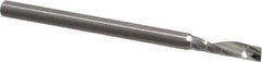 Onsrud - 1/8" Cutting Diam x 1/2" Length of Cut, 1 Flute, Upcut Spiral Router Bit - Uncoated, Right Hand Cut, Solid Carbide, 2" OAL x 1/8" Shank Diam, Single Edge, 21° Helix Angle - Exact Industrial Supply